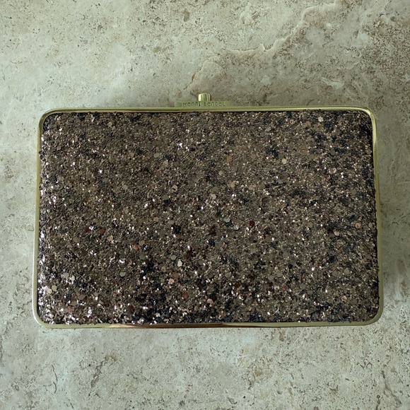 Henri Bendel Glittering Rose Gold Clutch - Picture 1 of 9
